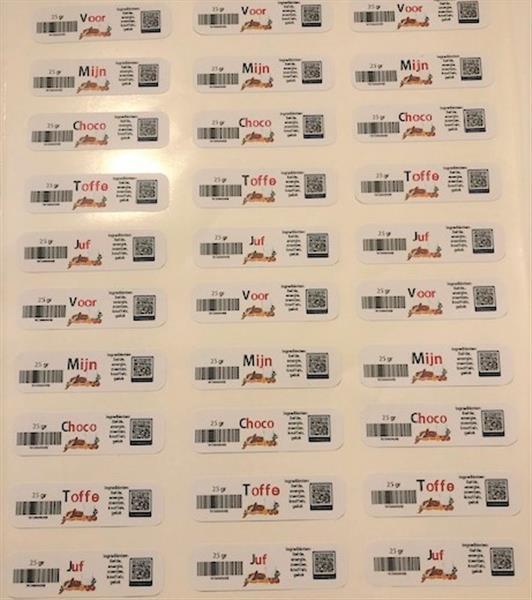 Nutella-stickers (potjes 25 gram)