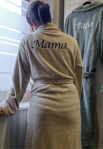 Badjas dames/heren (unisex) - fleece